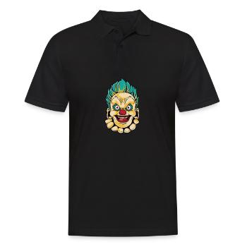 Evil Clown Entertainer Gift - Men's Polo Shirt - black - Front - Kai (181cm)