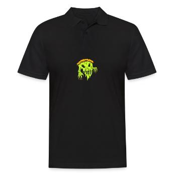 Horror Pizza - Männer Poloshirt - Schwarz - Vorne - Kai (181cm)