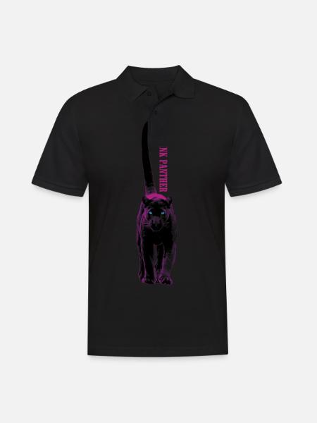 Pink Panther Geschenkidee - Männer Poloshirt - Schwarz