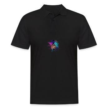 Clef de musique - Polo Homme - noir - Devant - Kai (181cm)