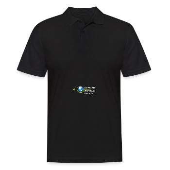 Go Planet It's Your Earth Day Rainbow - Männer Poloshirt - Schwarz - Vorne - Kai (181cm)