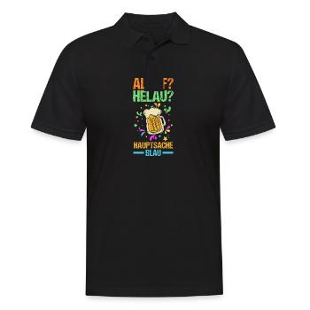 Costume de carnaval Boire de la bière Carnaval Carnaval - Polo Homme - noir - Devant - Kai (181cm)