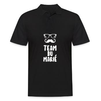 Team du marié - Polo Homme - noir - Devant - Kai (181cm)