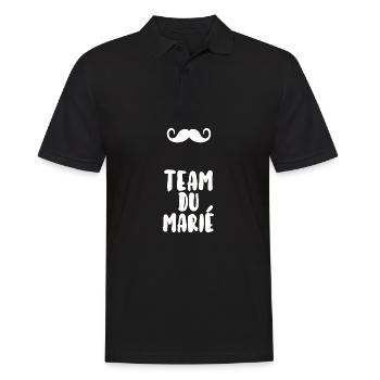 Team du marié - Polo Homme - noir - Devant - Kai (181cm)