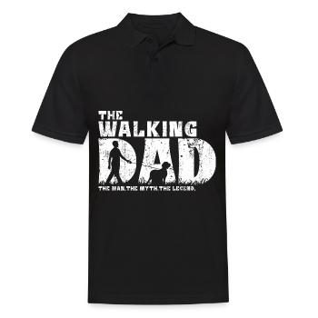 Bracco Italiano Dad Papa master for him - Men's Polo Shirt - black - Front - Kai (181cm)