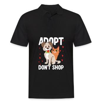 Adoptez Don’t Shop - Polo Homme - noir - Devant - Kai (181cm)