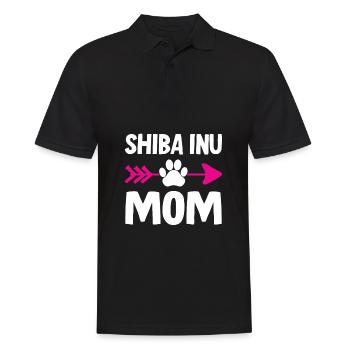 Shiba Inu Maman - Polo Homme - noir - Devant - Kai (181cm)