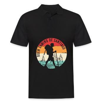 Buen Camino de Santiago de Compostela - Polo Homme - noir - Devant - Kai (181cm)