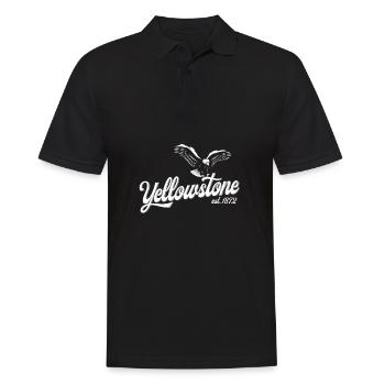 Yellowstone - Männer Poloshirt - Schwarz - Vorne - Kai (181cm)