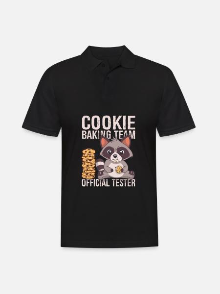 Official cookie cutter raccoon - Men's Polo Shirt - black