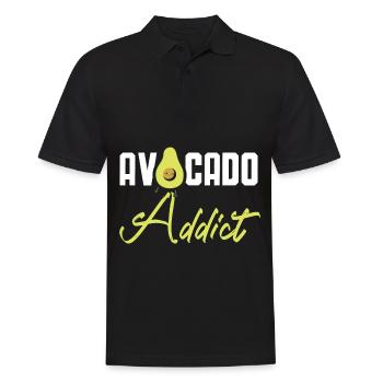Avocado-Süchtiger Avocado-Liebhaber Guac Guacamole - Männer Poloshirt - Schwarz - Vorne - Kai (181cm)