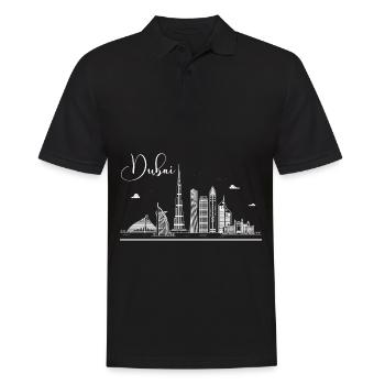 Dubai United Arab Emirates The Palm - Men's Polo Shirt - black - Front - Kai (181cm)