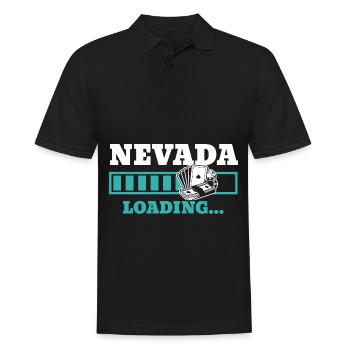 Nevada Store États-Unis État d’Amérique Voyage Nevadan - Polo Homme - noir - Devant - Kai (181cm)
