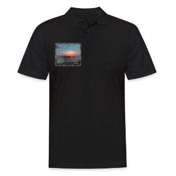Meer - Männer Poloshirt - Schwarz - Vorne - Kai (181cm)