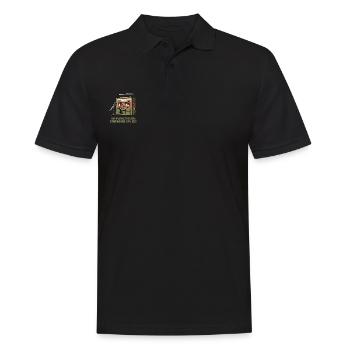90% self-confidence, 10% tonality - Men's Polo Shirt - black - Front - Kai (181cm)