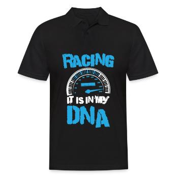 Racing It Is In My DANN Rennsport - Männer Poloshirt - Schwarz - Vorne - Kai (181cm)