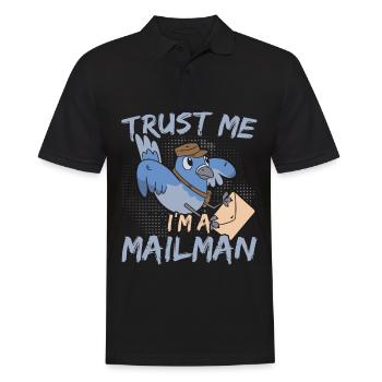 Ich bin ein Postbeamter Postbeamter Briefträger Po - Männer Poloshirt - Schwarz - Vorne - Kai (181cm)