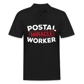 Post Miracle Worker Postman Postman Job - Polo Homme - noir - Devant - Kai (181cm)
