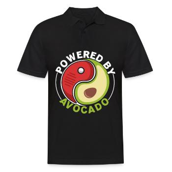 Angetrieben von Avocado Guac Guacamole Avocado-Lie - Männer Poloshirt - Schwarz - Vorne - Kai (181cm)