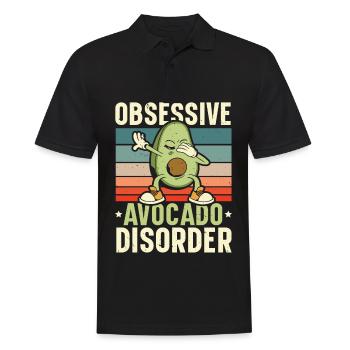 Zwanghafte Avocado-Krankheit Guac Guacamole Keto - Männer Poloshirt - Schwarz - Vorne - Kai (181cm)