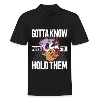 Vous devez savoir quand les tenir Poker Ca - Polo Homme - noir - Devant - Kai (181cm)