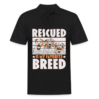 Tierpflege Tierretter Tierrechte - Männer Poloshirt - Schwarz - Vorne - Kai (181cm)