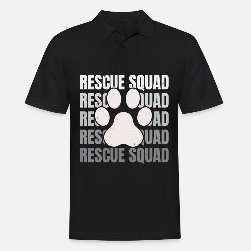 Rettungstrupp Tierretter Tierrechte Aktivist - Männer Poloshirt - Schwarz