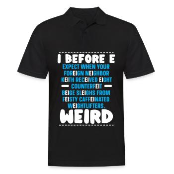 Grammaire Police Professeur d’anglais Anglais Écriture - Polo Homme - noir - Devant - Kai (181cm)