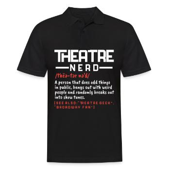 Theater Nerd Broadway Musical Actrice de scène - Polo Homme - noir - Devant - Kai (181cm)