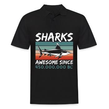 Amoureux des requins Biologie marine Animaux marins - Polo Homme - noir - Devant - Kai (181cm)