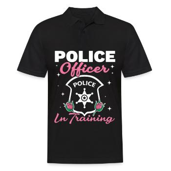 Policier en formation Policier - Polo Homme - noir - Devant - Kai (181cm)