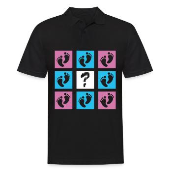 Bébé Révéler Bébé Annonce Genre Révéler - Polo Homme - noir - Devant - Kai (181cm)