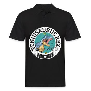 Tennisaurus Rex Paléontologue Amateurs de dinosaures - Polo Homme - noir - Devant - Kai (181cm)