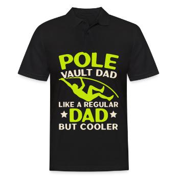 Saut à la perche Papa Saut à la perche Athlétisme - Polo Homme - noir - Devant - Kai (181cm)