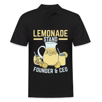 Lemonade Stand Founder & CEO Lemon Fruit Beverage - Men's Polo Shirt - black - Front - Kai (181cm)