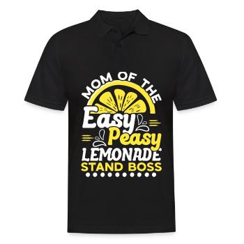 Mère de limonade facile-peasy stand boss citron - Polo Homme - noir - Devant - Kai (181cm)