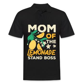 Mother of the lemonade stand boss lemon lover - Men's Polo Shirt - black - Front - Kai (181cm)