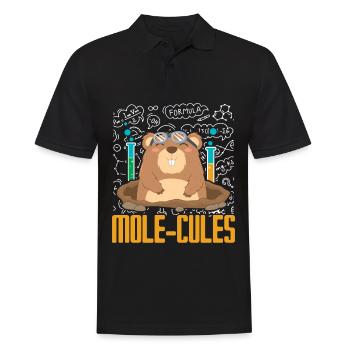 Mole Mole Lover Mole Whisperer Wis - Men's Polo Shirt - black - Front - Kai (181cm)