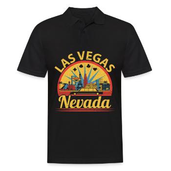 Las Vegas Nevada États-Unis État d’Amérique Voyage Nevadane - Polo Homme - noir - Devant - Kai (181cm)