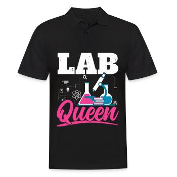 Laboratory Queen Biologist Science Teacher Biolog - Men's Polo Shirt - black - Front - Kai (181cm)