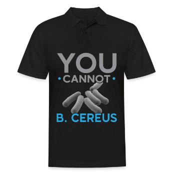 You can't B. Cereus Biologist Science Bio - Men's Polo Shirt - black - Front - Kai (181cm)