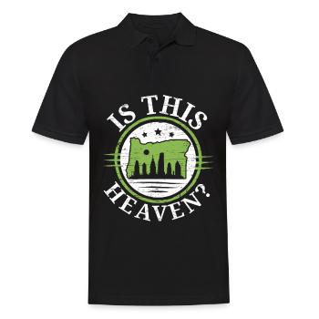 Est-ce le ciel Oregon USA État d’Amérique Orego - Polo Homme - noir - Devant - Kai (181cm)