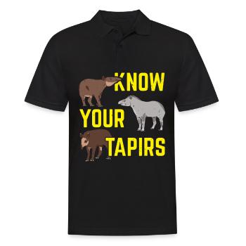 Connaissez vos gardiens de la faune tapirs - Polo Homme - noir - Devant - Kai (181cm)