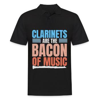 Les clarinettes sont le bacon de la musique Musiciens - Polo Homme - noir - Devant - Kai (181cm)