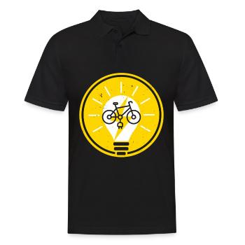 Vélo électrique E-Bike Ride Bike Lovers Cyclisme - Polo Homme - noir - Devant - Kai (181cm)