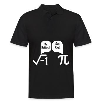 Math -1 Pi numéros de blague, cadeau nerd drôle - Polo Homme - noir - Devant - Kai (181cm)