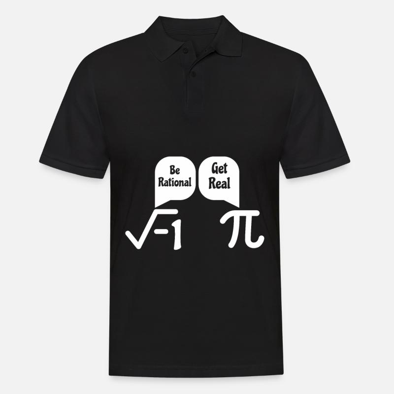 Math -1 Pi numéros de blague, cadeau nerd drôle - Polo Homme - noir