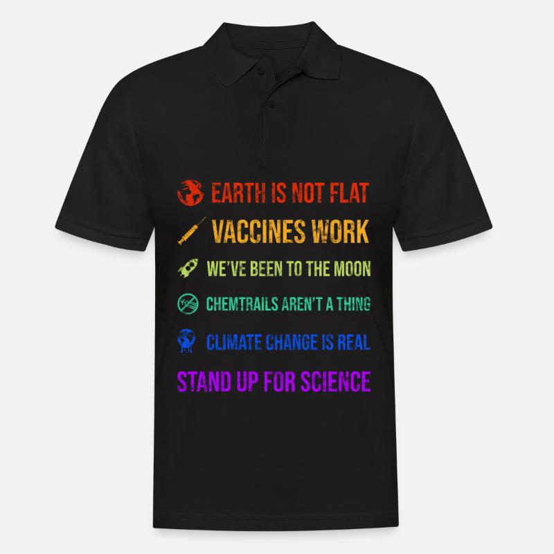 Climate Change Science - Männer Poloshirt - Schwarz
