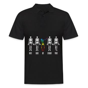 Gay Pride Dab Dabbing Equality LGBT - Men's Polo Shirt - black - Front - Kai (181cm)