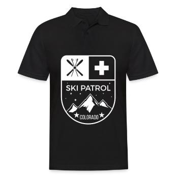 Ski Patrol Colorado - Men's Polo Shirt - black - Front - Kai (181cm)